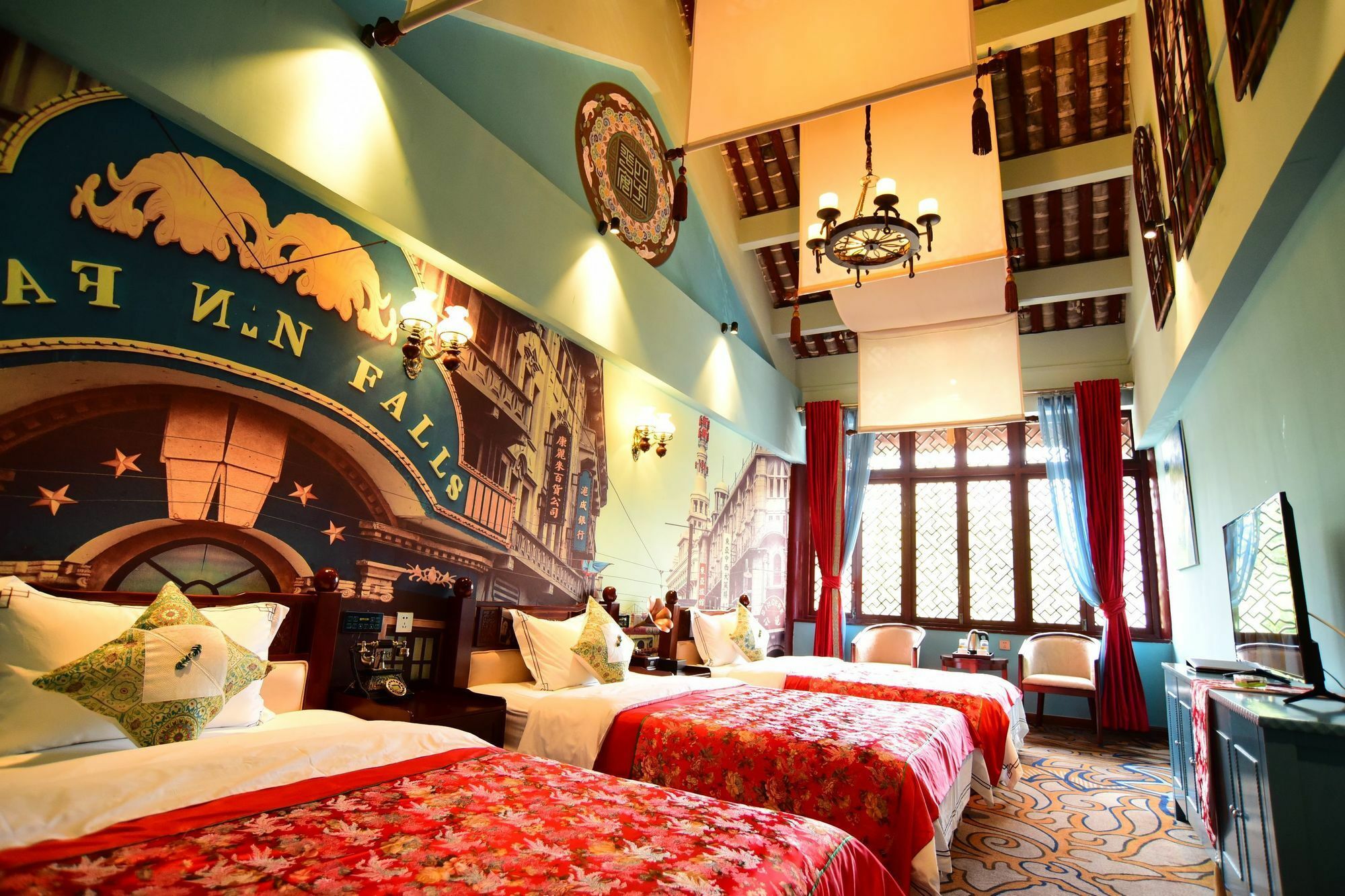 Vegas Cultural Hotel Chengdu Bagian luar foto